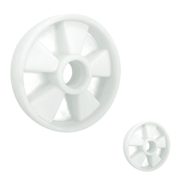 7"X2" White Nylon Pallet Jack Steer Wheels 1320LBS Load Capacity