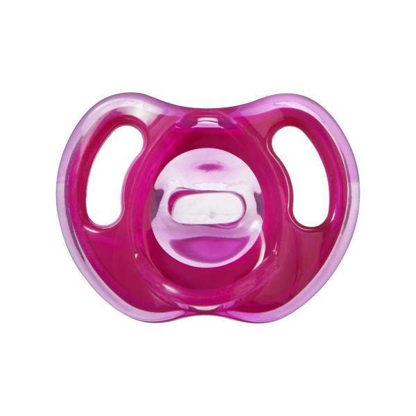 The Aimzing Ultra-Light Silicone Baby Pacifier, Girl - 0-6m, 4pk