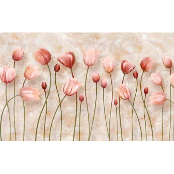 floral Printed Roll Down Sun Shade 6Grade Fastness Slat Pattern