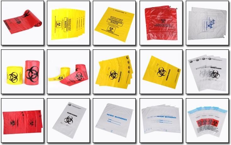biohazard specimen Zip lockk bag with pocket, recycled custom printed ldpe 3 layers specimen bag Zip lockk bag, pac, pacrite