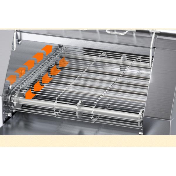 220V Electric Conveyor Toaster for Snacks Machine Bake Evenly Slice Extra Wide Slot Bread