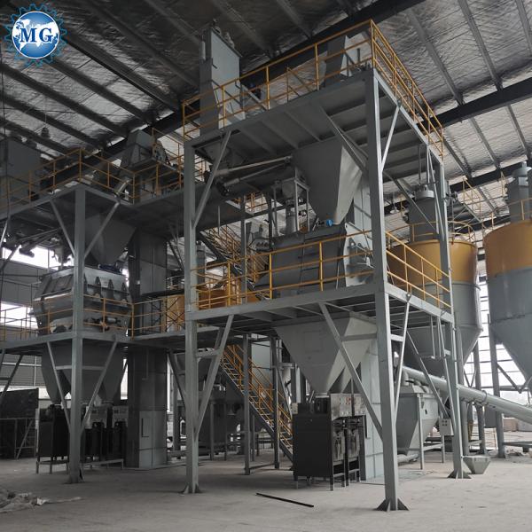 Wall Putty Tile Glue Adhesive Making Machine Sand Cement Mixer 100KW 12m