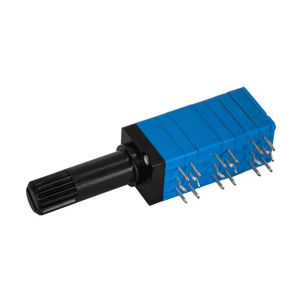 Quality 9mm Variable Resistor 5K 10k Linear Potentiometer Six Gang 15/20mm Plastic Shaft Rotary Potentiometer For Volume Control for sale