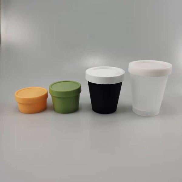 Quality PP Base Material Matte Plastic Lush Cream Jar 50ml 100ml 200ml 250ml for Travelers for sale