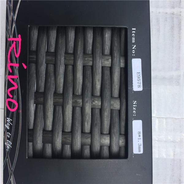 Quality Modern Flat PVC Rattan , Synthetic Rattan Material Garden Patio Use for sale