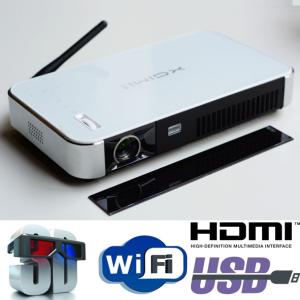 China Geat Image Android Wifi Projector 2D To 3D Convert Smart DLP Mini Beamer Proyector HDMI wholesale