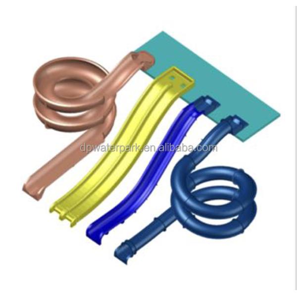 Customized Aqua Park Commercial Outdoor Water Feature Equipment Kids Pool Play Equipment Water Park Slides For Sale