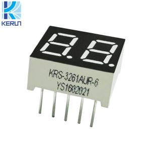 China Green Color 0.36 Inch 2 Digit 7 Segment LED Displays Common Anode Cathode wholesale