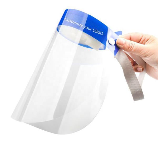 Quality Adjustable Protective Face Shield / Safety Face Shield Lightweight  Clear Vision for sale