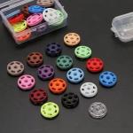 Plastic Polyester Snap Button Transparent Resin Buttons For set