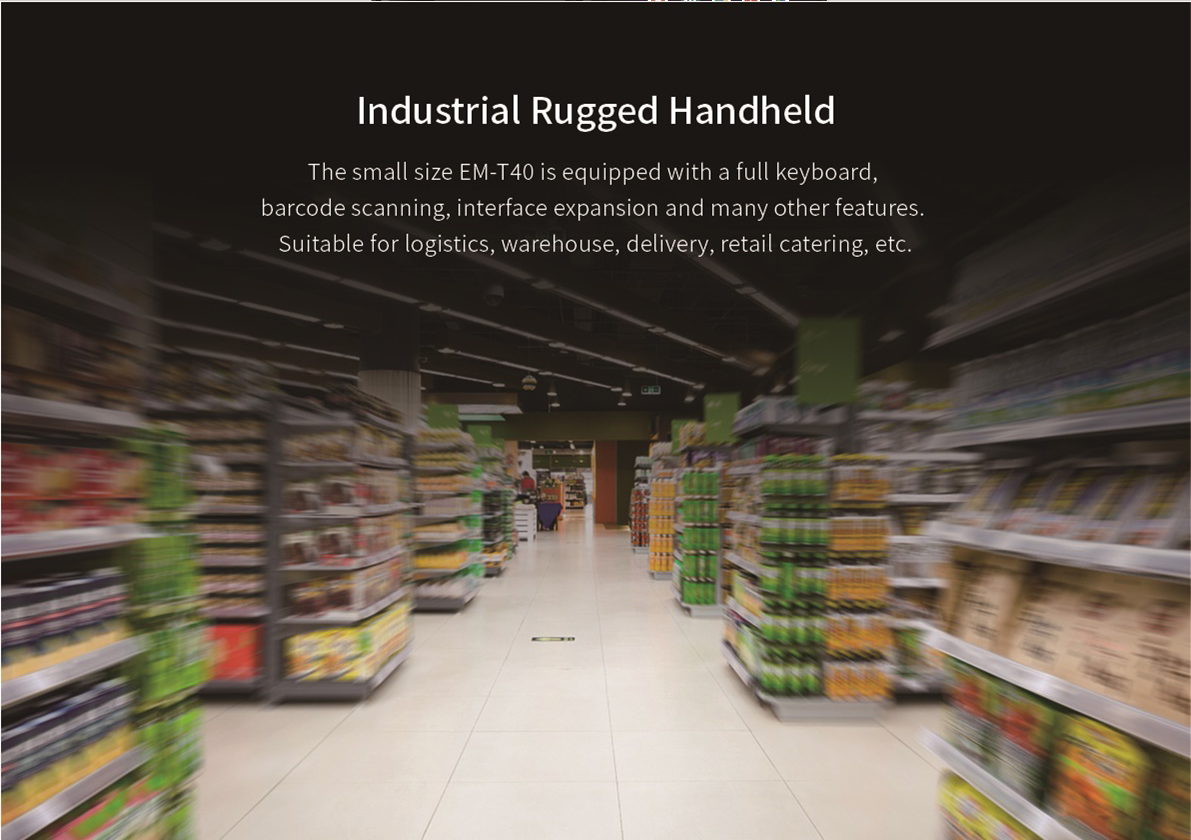 Industrial Rugged Handheld PDA 2D Barcode Scanner NFC Communication 4 inch Screen Size Android Smartphone