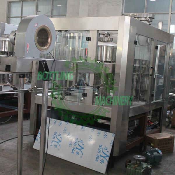 Quality 3 In 1 With Cap Elevator CIP Cleaning Fruit Juice Bottling Line for sale