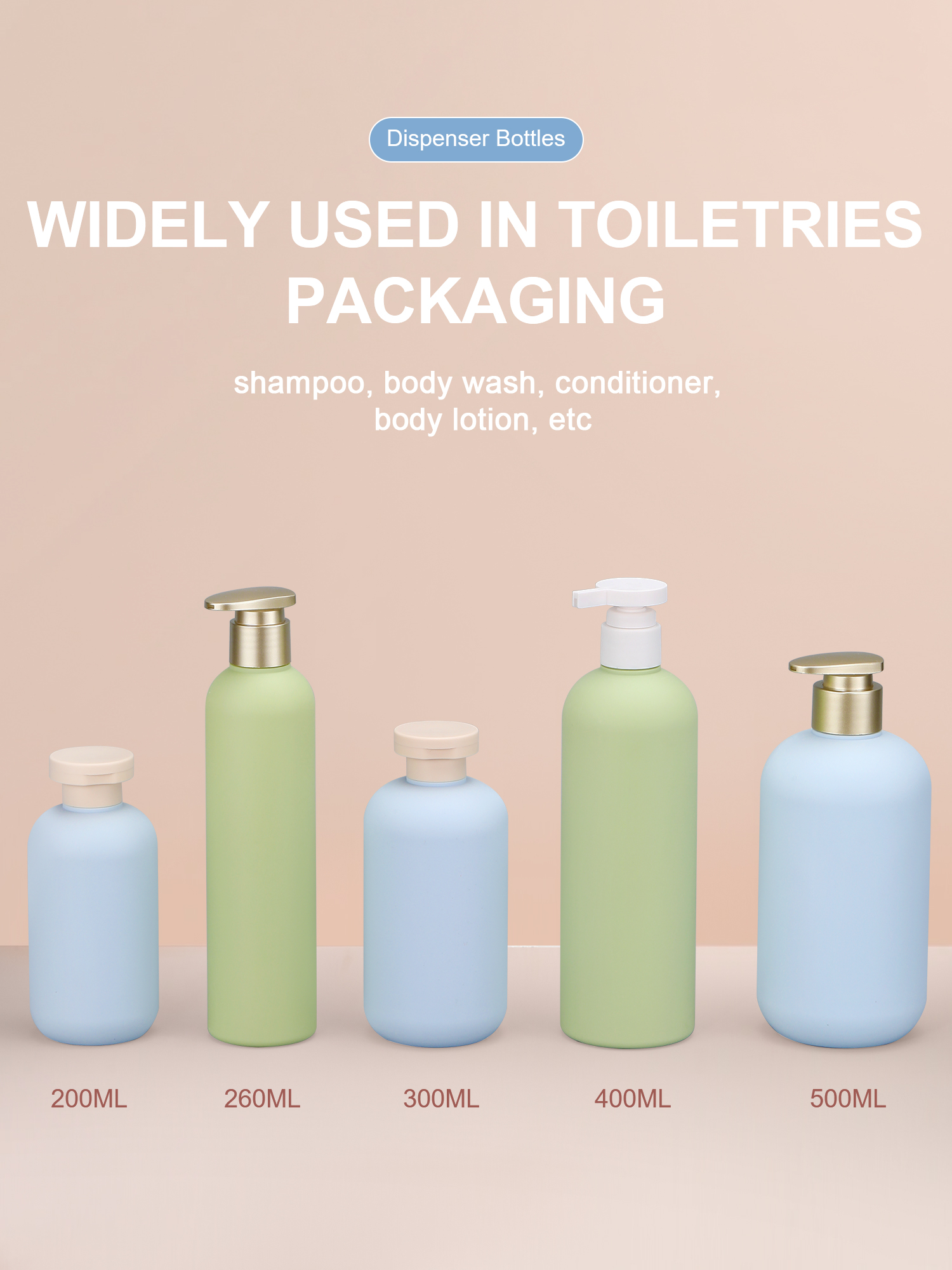 Acceptable Logo HDPE Collar Empty Cosmetic Tube Container for Shampoo and Lotion