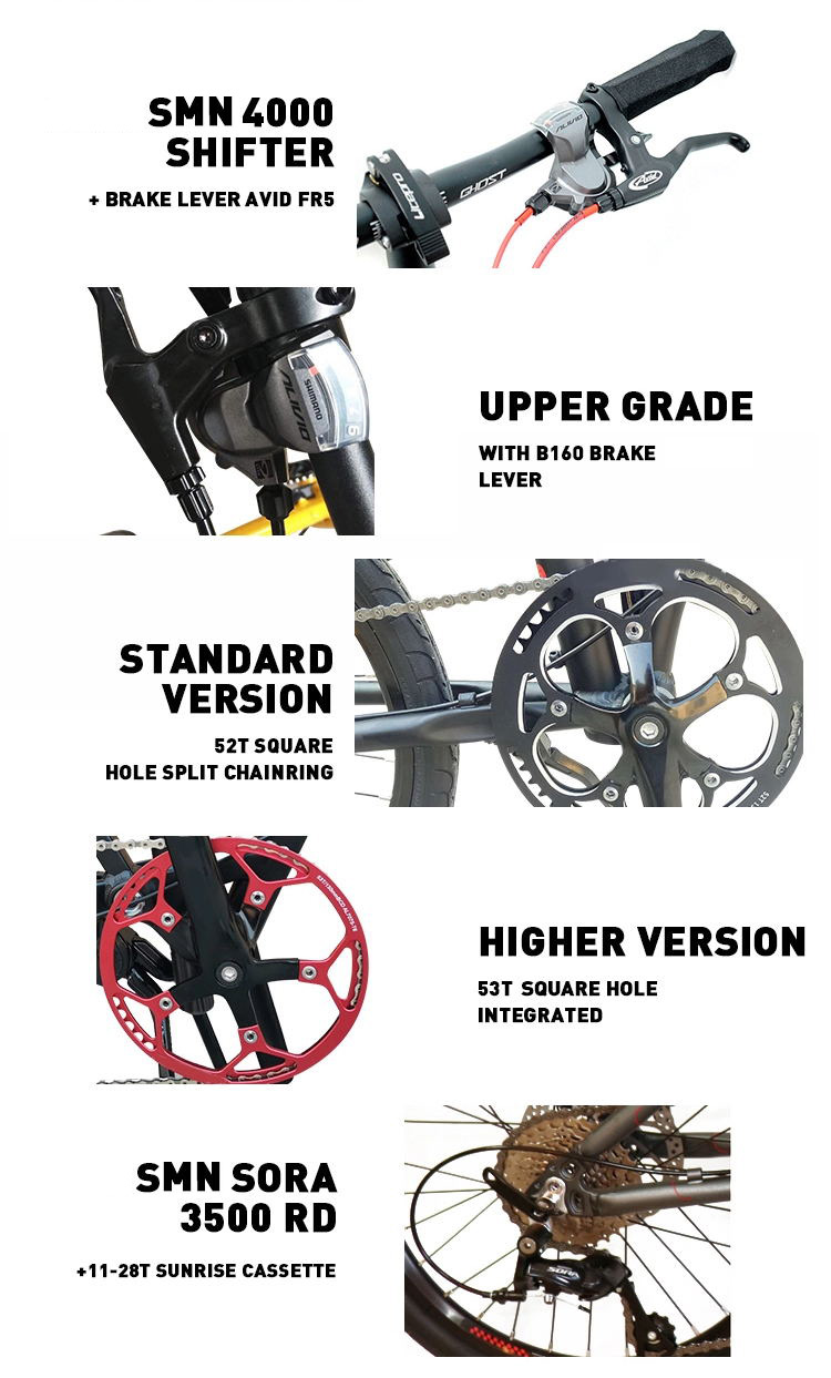 Crius 20 Inch Master D Mini Foldable Bike 9 Speed Metallic Black Aluminum Alloy Rim