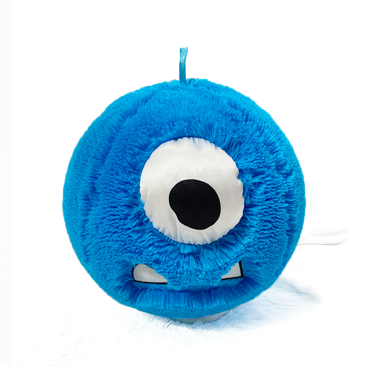 Polyester Outer Skin Material Crazy Face Fabric Covered Fuzzy Ball 16" for Assortment