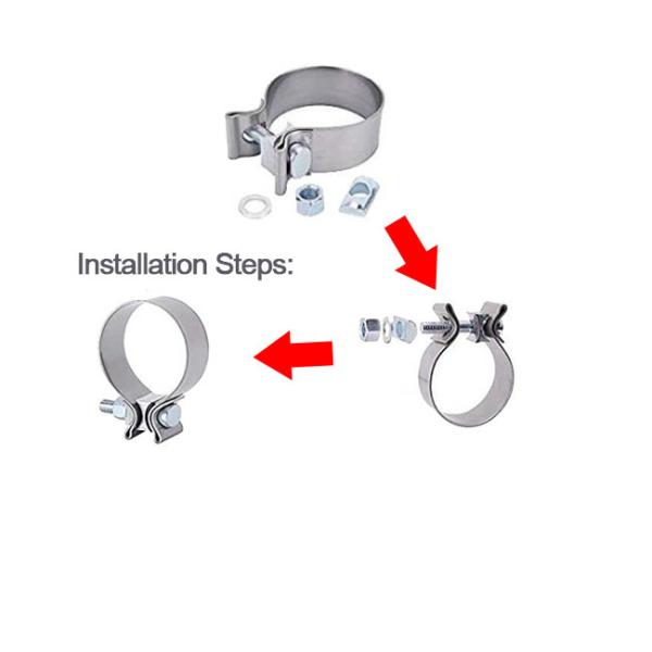 Width 31.8mm 2.0"/ 3.0" 304SS Exhaust Seal Clamp