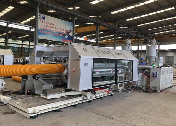 Quality Double Wall Corrugated Drainage Pipe Production Line DWC Pipe Machine For HDPE PE Plastic Pipe for sale
