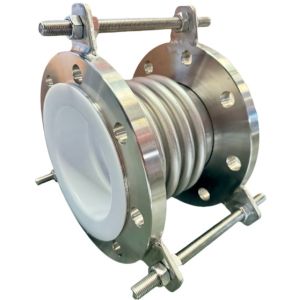 PTFE Lined Expansion Bellows with JIS 10K Flange Standard