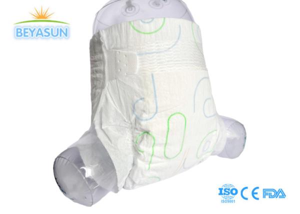 Quality Breathable Baby Disposable Diapers With Magic Tape Elastic Waisband for sale