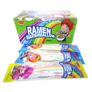 China Ramen Shape Marshmallow Candy Noodle Soft Fluffy Sweet For Retail wholesale