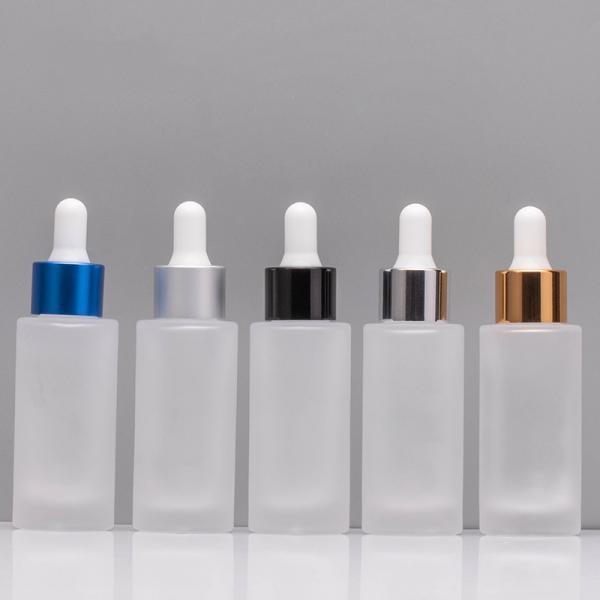 Quality Essential Oil 30ml Glass 1oz Dropper Bottles Screen Printing for sale
