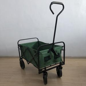 China 8 Inch Collapsible Beach Trolley 600D Oxford Fabric Lightweight Folding Wagon wholesale