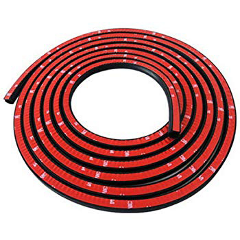 Windproof D Shape Rubber Door Sealing Strip with Simple Adhesive Tape Installation