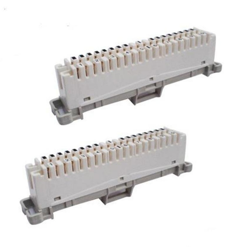 10 Pair Krone Module Fiber Telephone Lsa Plus IDC Disconnect Strip Module with 1
