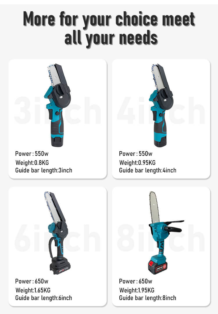 Brushless Small Electric 6inch Chainsaw Telescopic With Extender Pole
