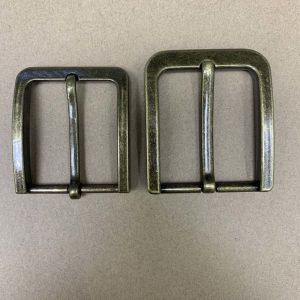 China Single Pin Belt Buckle Hardware Brass Black 30mm 38mm 40mm wholesale