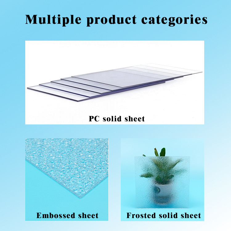 4mm 6mm 8mmSolid Polycarbonate Sheet Solid Greenhouse Polycarbonate Sheet Transparent Colorful Plastic Panel