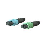 Single Mode Multimode MPO Connector 4 - 24 Cores For Data Transmission CATV LAN