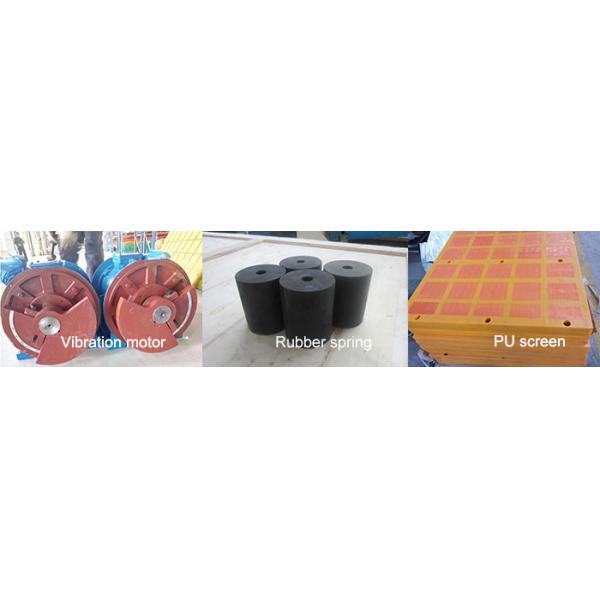 Professional Sand Dewatering Screen , Vibrating Screen Machine Long Lifespan