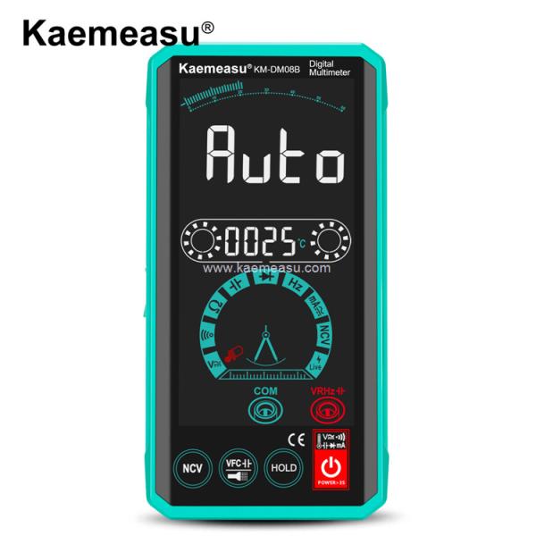 Quality Kaemeasu 08S Voice Broadcast Multimeter Tester Electrician Voltmeter NCV Ture RMS Voltage Tester for sale