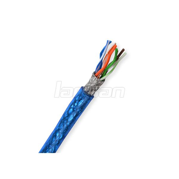 Al Foil 4 Pair Cat5e Cable BC 0.50 Solid Bare Copper SFTP Computer HDPE LSZH