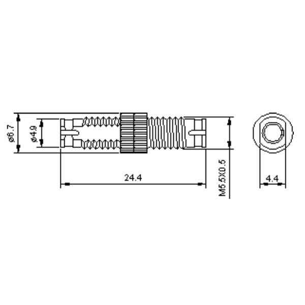 DIN-DIN Metallic Duplex Fiber Optic Adapter for High Performance Single Mode Applications