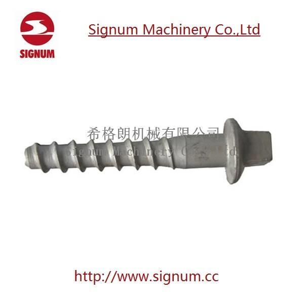 Quality Plain Oil Spike, HDG Railway Spike, Ss8 Track Spike,M24x160 M24x140 M24 Railway Screw Spike for sale