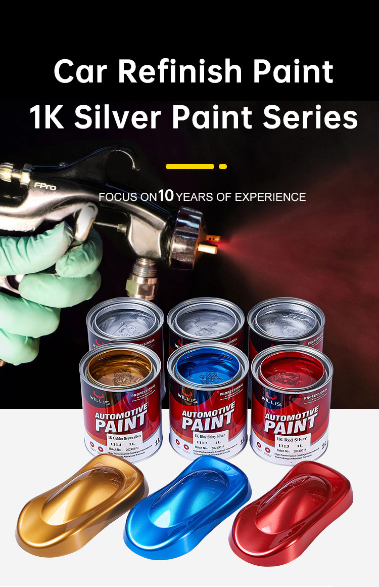 2k Clear Liquid Coating Matte Silver Car Paint For Plastic Bumpers Metallic Automotive Paint Spray Paint