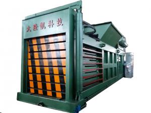 China Wastepaper And Pet Bottle 52.5KW Horizontal Press Machine wholesale