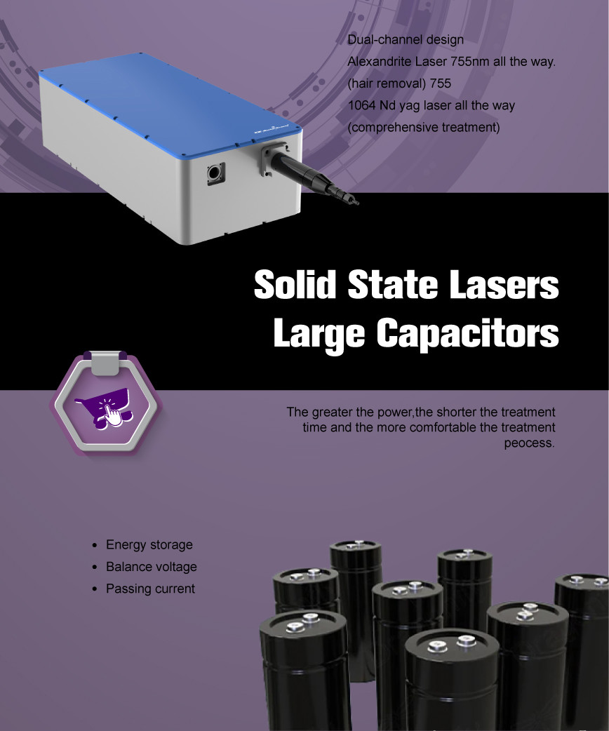 Nd Yag Candle Alexandrite Laser Machine Hair Removal With Mdsap