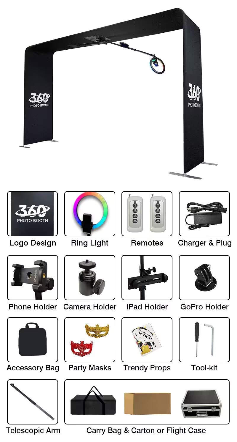 Portable 360 Photo Booth with Truss and Remote Control Top 1 -Direct Advantages