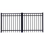 40X40mm Black Aluminum 3 Rail Fence Steel Tube Q195 Q235