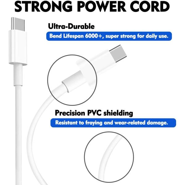 Universal Compatibility Macbook USB C Charger / Apple 96W USB C Adapter