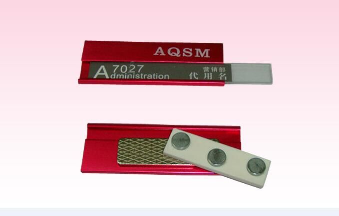 custom engraved name tags magnetic name tags with logo company id badges factory