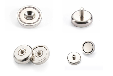 Strong Neodymium Permanent Pot Magnet with Internal Thread ISO9001 2008 Certified