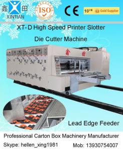Corrugated Box Flexo Printer Slotter Machine / Single Color Flexo Printing Machine