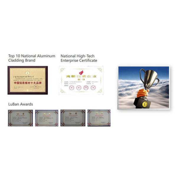 5.0mm Decorative Aluminum Panels PVDF Coated Exterior Metal Wall Panels