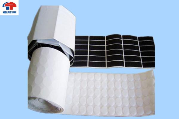 Quality Rubber Sticky Back Dots , Removable  Dots Die Cutting hook and loop tape for sale