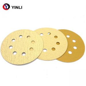 China Aluminium Oxide 6 Inch Adhesive Sanding Discs Auto Body Sandpaper With 17 Holes wholesale