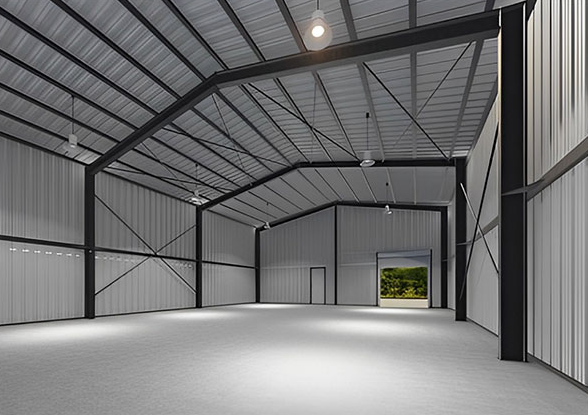 Custom Prefab Steel Structure Building Metal Storage Buildings 1000kg-6000kg Loading